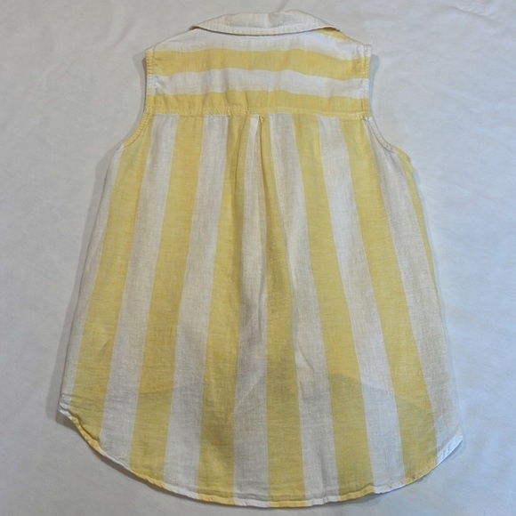 beachlunchlounge striped button down sleeveless shirt • Size XS - Picture 6 of 12